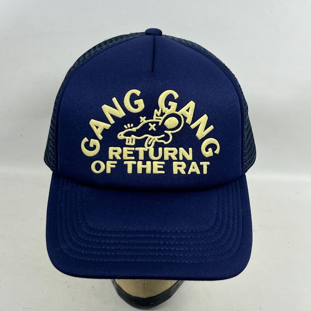 THEO VON Hat Adult OS GANG GANG Return Of The Rat Comedy Tour Trucker Cap Blue